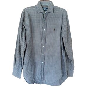Ralph Lauren Blue Label Men's Checkered Button Down Shirt